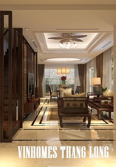 Thiết kế nội thất biệt thự VinHomes Thăng Long - Anh Nam