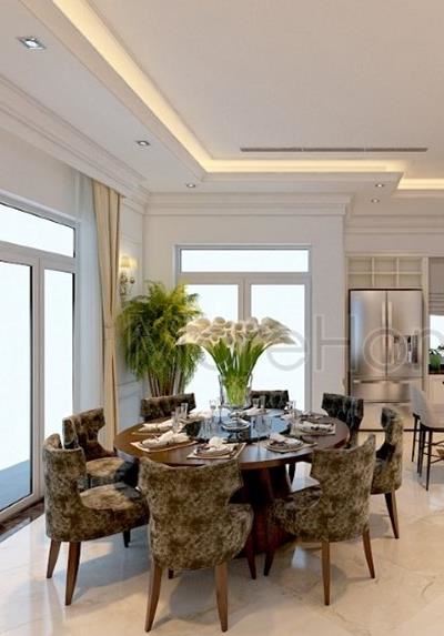Thiết Kế nội thất biệt thự tân cổ điển The Venica Khang Điền Q9 - HCM