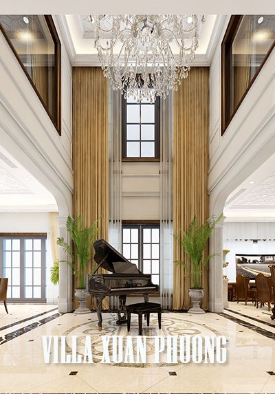 Thiết kế nội thất biệt thự tân cổ điển Xuân Phương