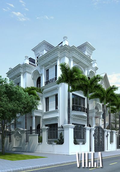 Thiết kế kiến trúc biệt thự tân cổ điển đẹp