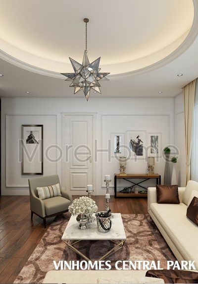 Thiết kế nội thất biệt thự Vinhomes Central Park tân cổ điển