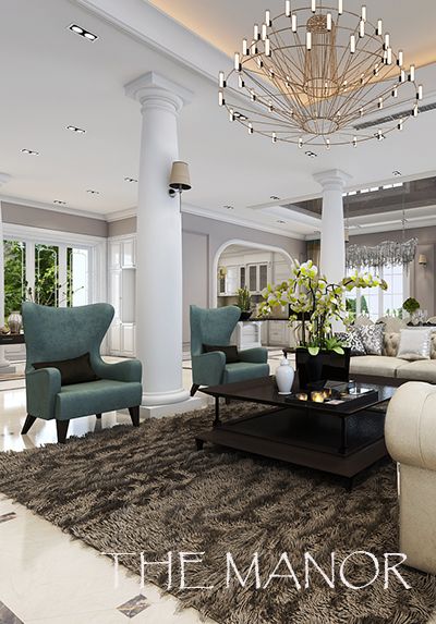 Thiết kế nội thất biệt thự The Manor phong cách tân cổ điển