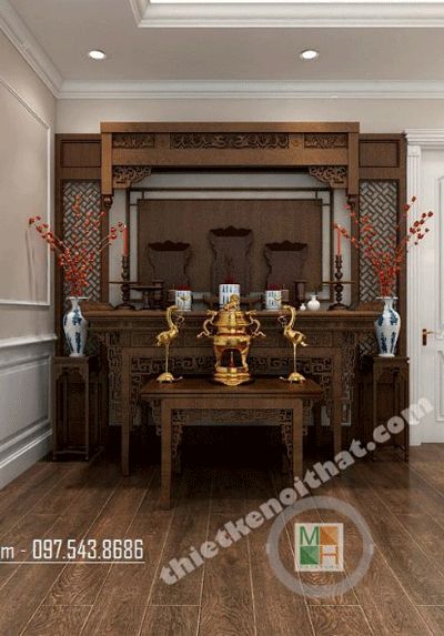 mẫu thiết kế nội thất biệt thự tân cổ điển đẹp cao cấp VinHome Village - HS1-41