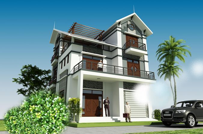 Tư vấn thiết kế xây dựng nhà biệt thự 80m2 