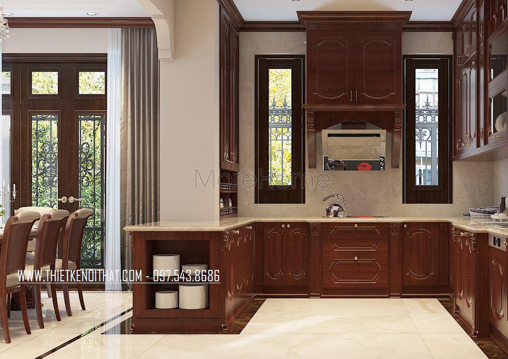 Thiết kế nội thất biệt thự tân cổ điển tại thành phố giao lưu