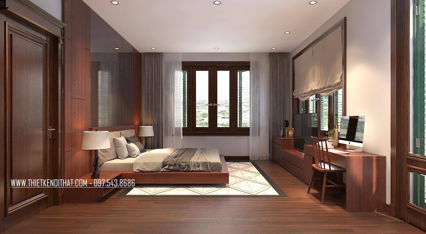 Thiết kế nội thất biệt thự tân cổ điển tại thành phố giao lưu